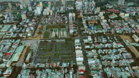 flying over da nang to the sea