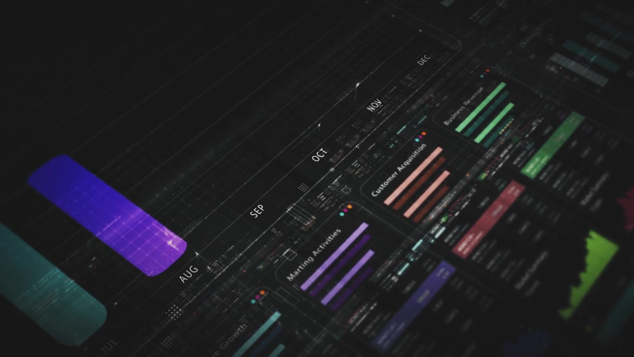 Dynamic data visuals for business info graphics, animated charts, and data-driven insights for a business meeting mock-up. Explore the world of trading, stock exchanges, and crypto