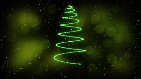 árbol de navidad en verde