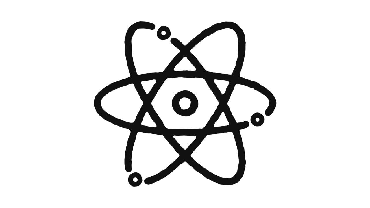 Chemistry Course Icon Animation Footage & Alpha Channel