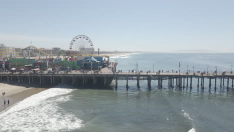 santa monica pier and beach