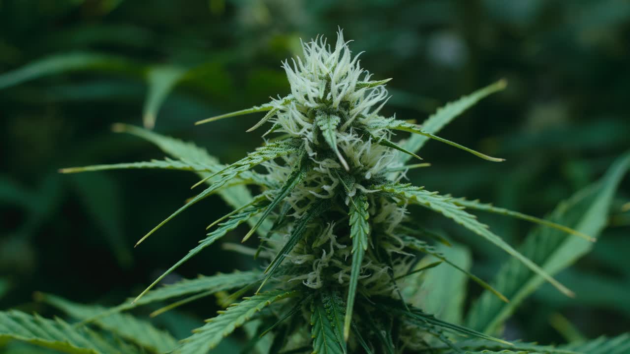 Cannabis Plant Bud Close-Up