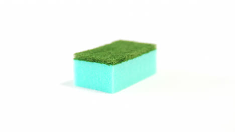 Close-up-of-plastic-cleaning-sponge