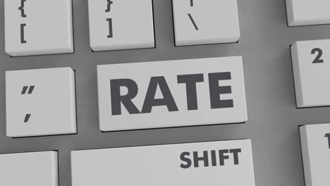 rate button pressing on keyboard