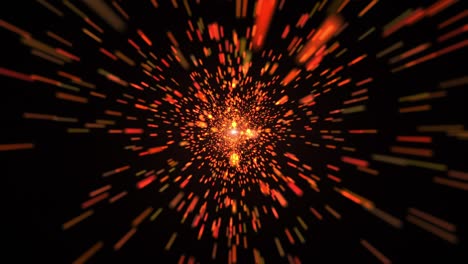 VJ Loop Orange Tunnel