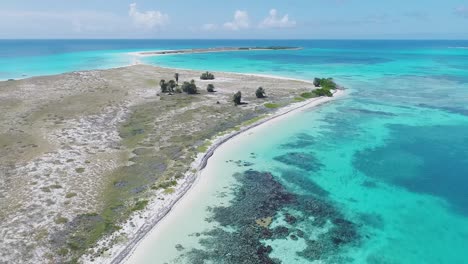 los roques, caribbean sea fantastic landscape aerial-view-of-paradise-cayo de agua island-with blue water