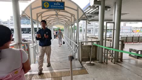 river ferry terminal in thailand