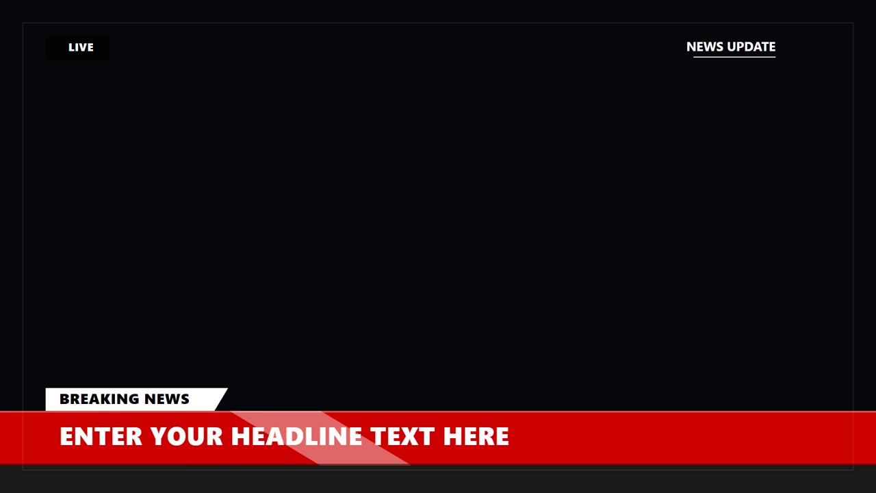 Breaking News Broadcast Lower Third Graphic Template