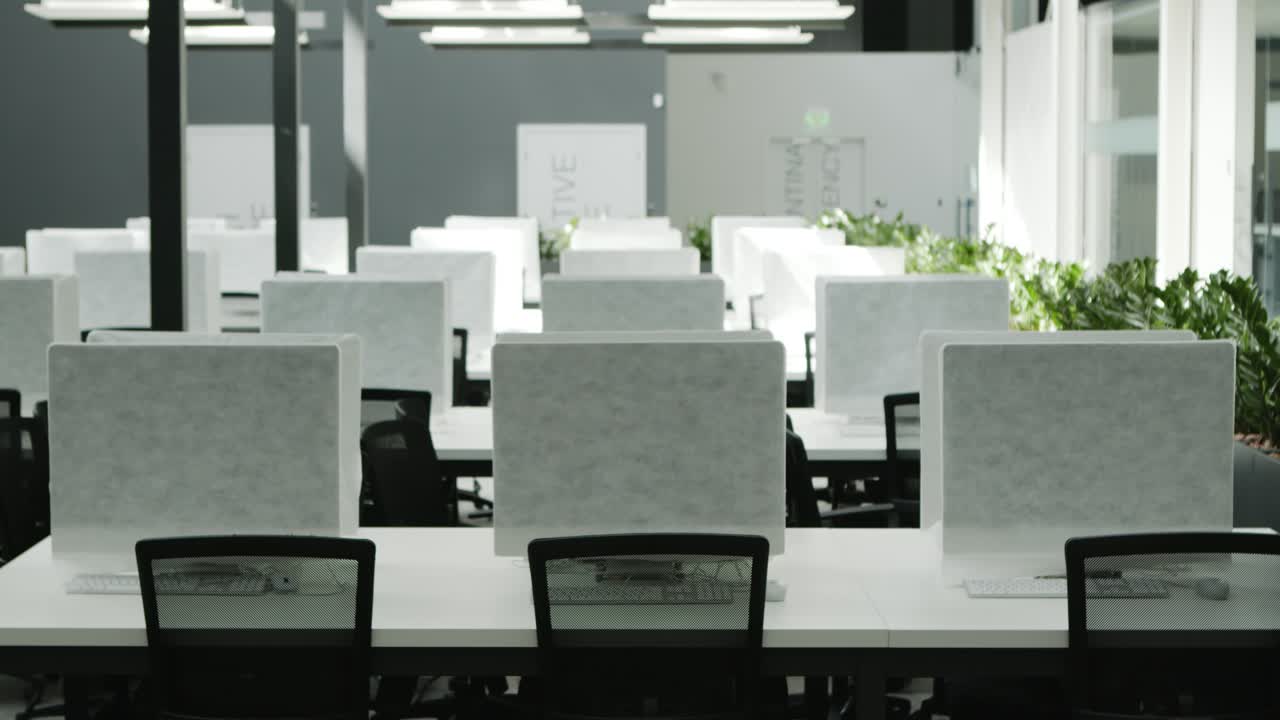 Empty Modern Office Workspace