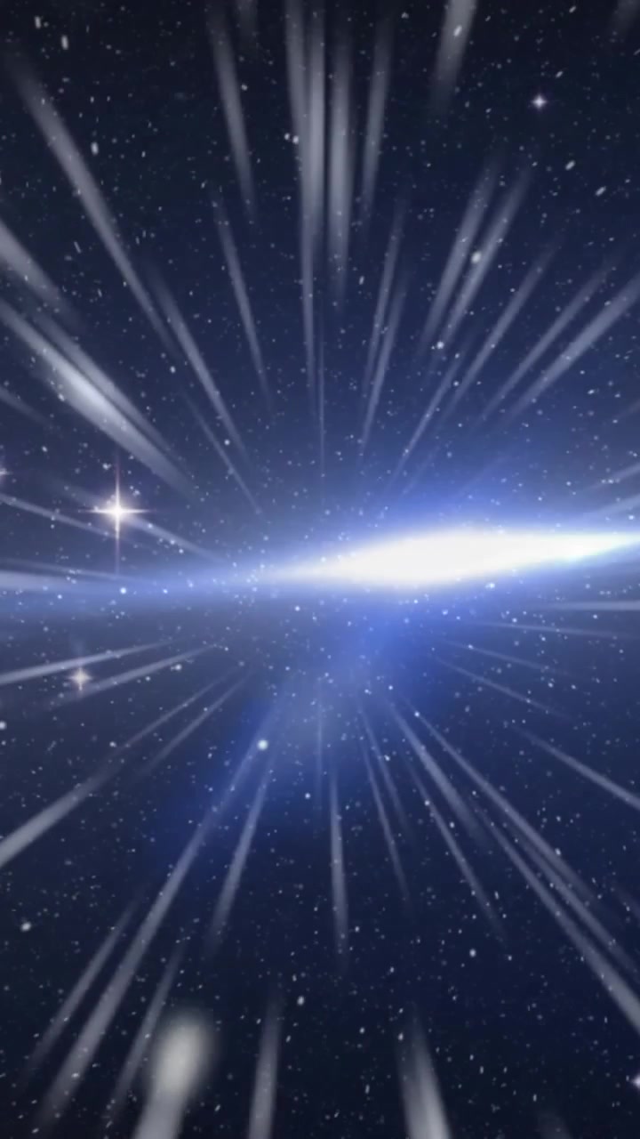Animation of light spots and trails on black background