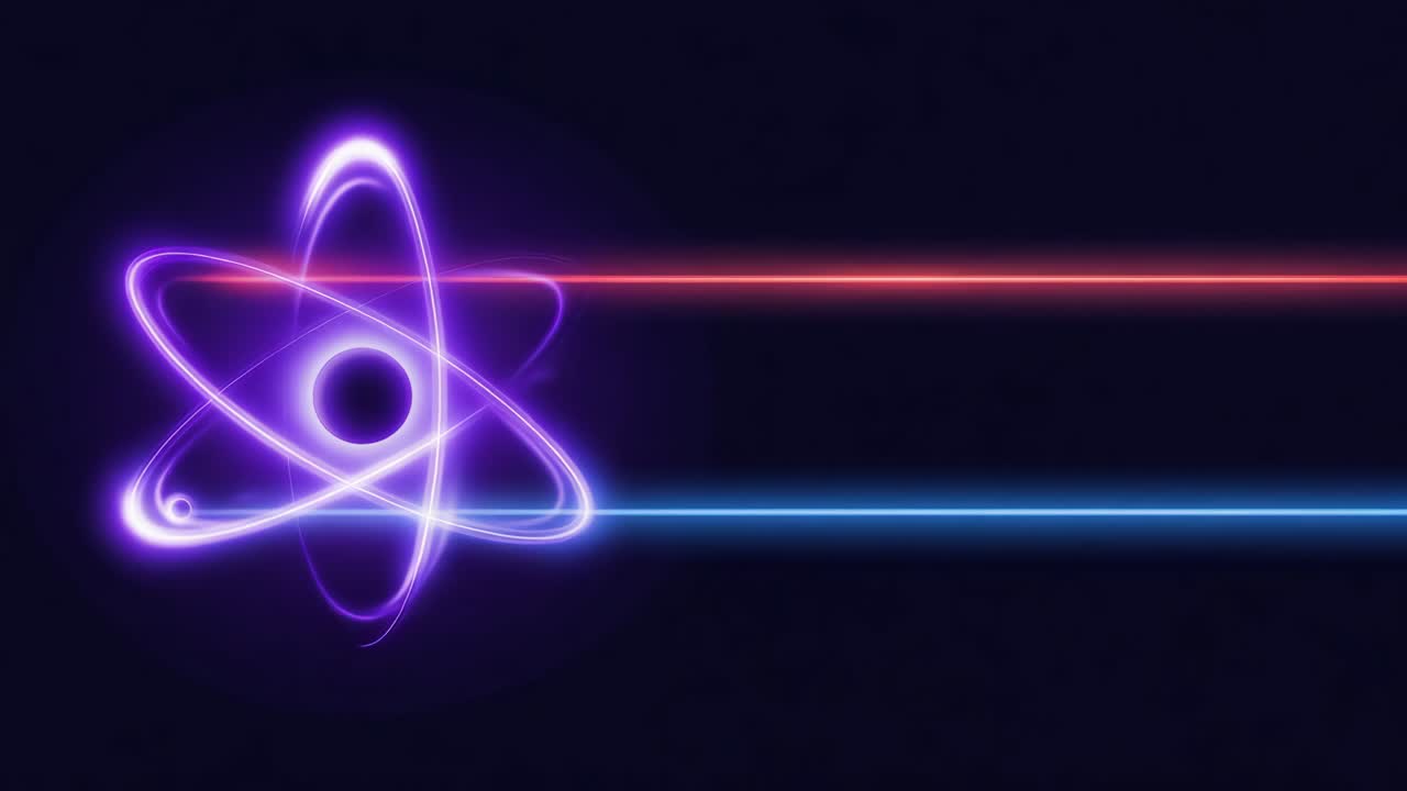 Glowing Atom with Light Beams