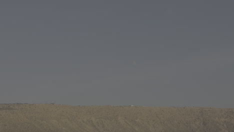desert landscape with moon