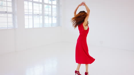 dance, music and freedom with a latino woman