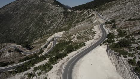 drone-video-over-the-Llogara-mountain-pass-on-SH8,-Albania