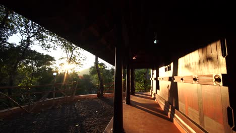 Tradicional-Kerala-Illam-Nalukettu,-Una-Antigua-Arquitectura-Histórica-De-Kerala,-Palakkad