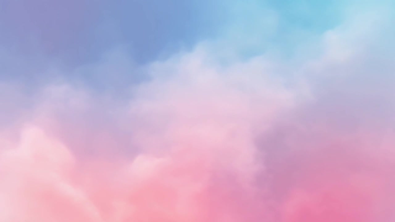 Soft Pastel Clouds Moving in a Dreamy Sky