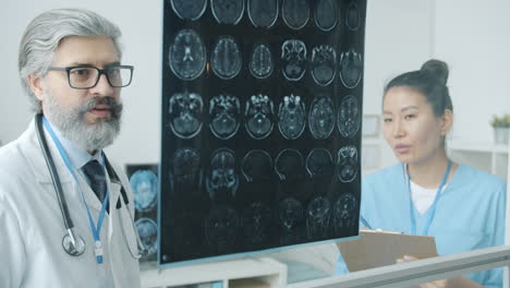 Medical Consultation with MRI Brain Scan