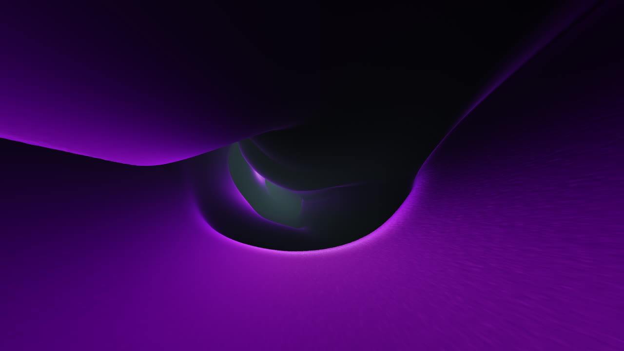 Flowing futuristic neon purple waves