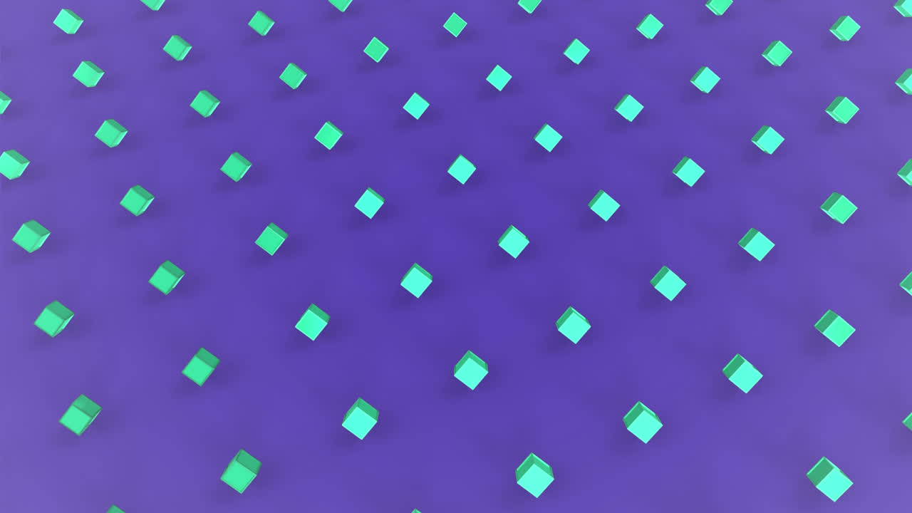 formas abstractas 3d en formación en movimiento