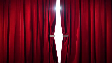 red theater curtains