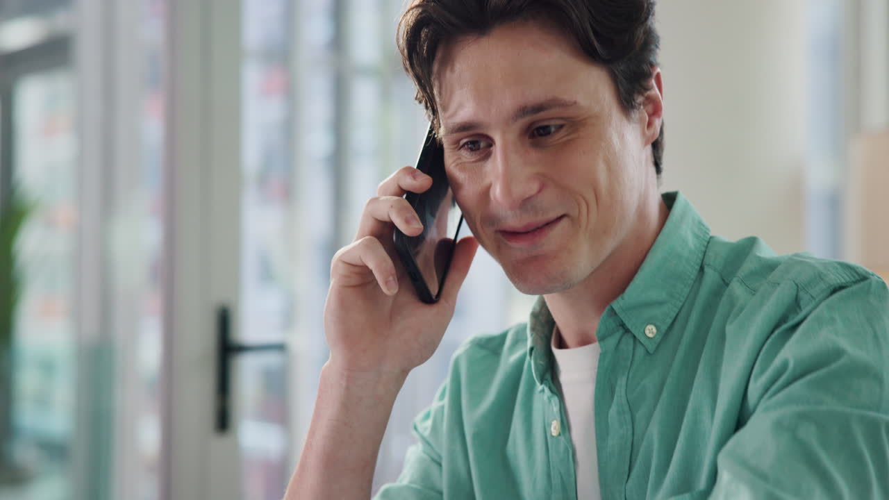 Man talking on his phone