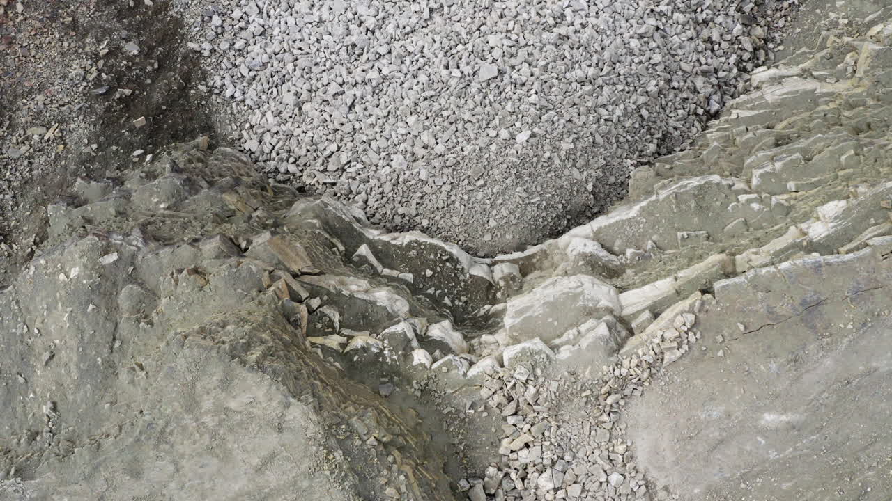 스위스 의 한 광산 의 공중 사진