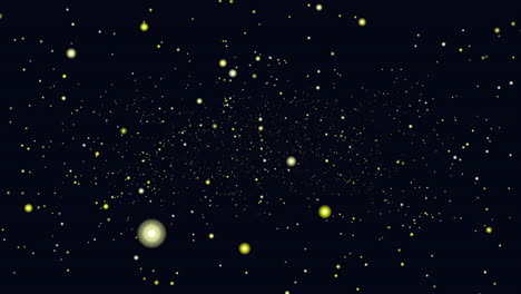 a breathtaking space scene showcasing shimmering stars and distant planets against a dark backdrop. a radiant central light adds a captivating focal point to the mesmerizing cosmic landscape