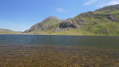 welsh lake on a sunny day