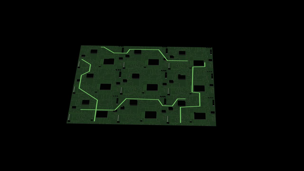 이소메트릭 도시 요소의 4k 비디오  뷰