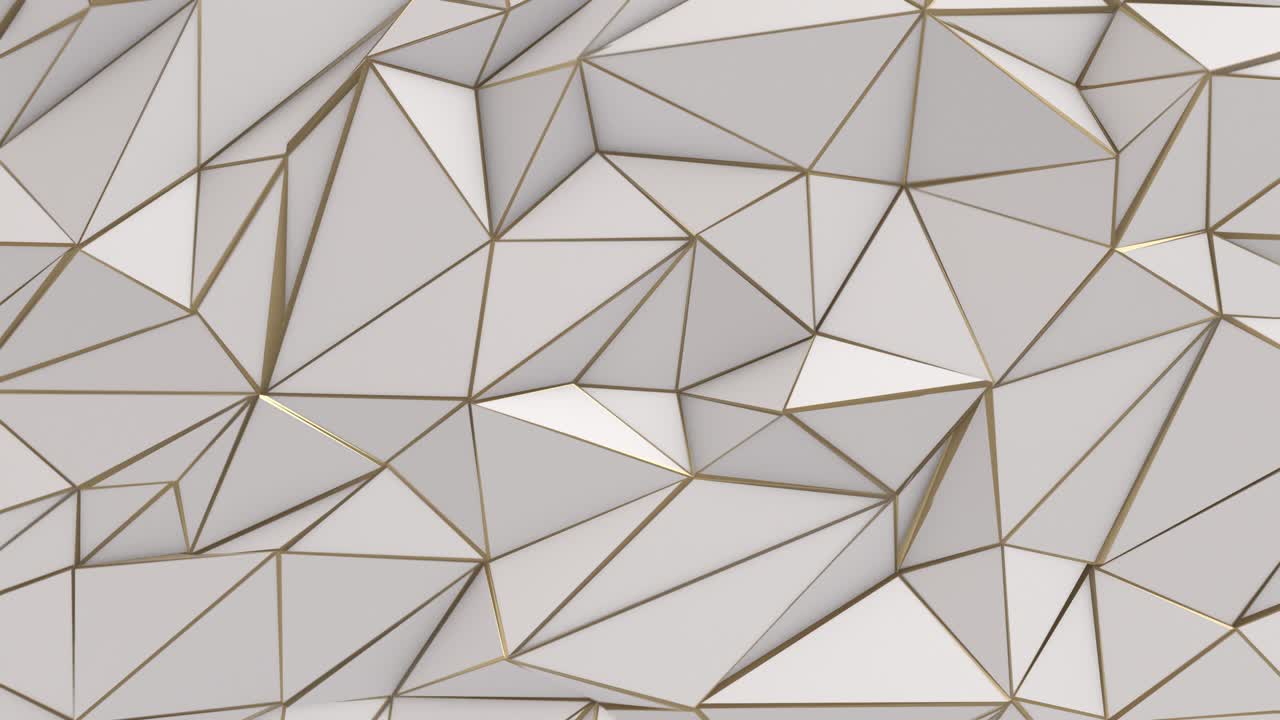 색과 금색의 추상적인 낮은 폴리 삼각형 배경