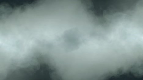 nubes de niebla y humo