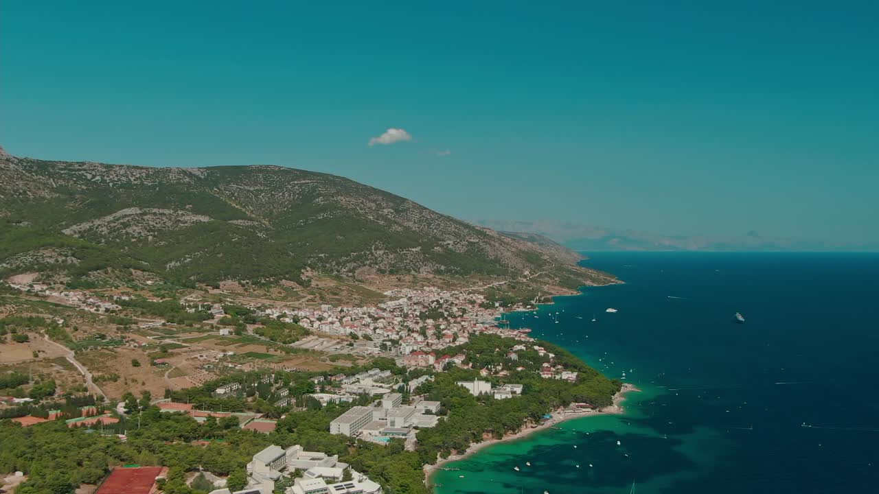 Croatia coast aerial beaches blue water nature clean sunny vacation