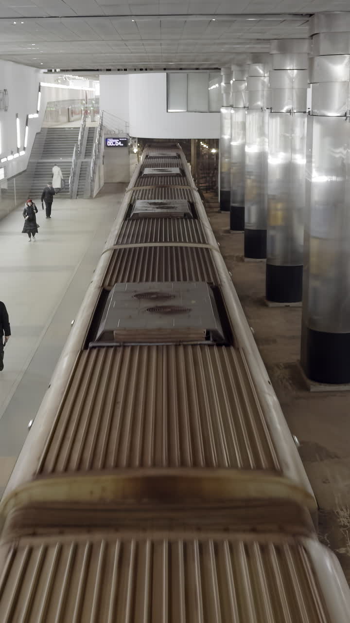 Subway Station with Train