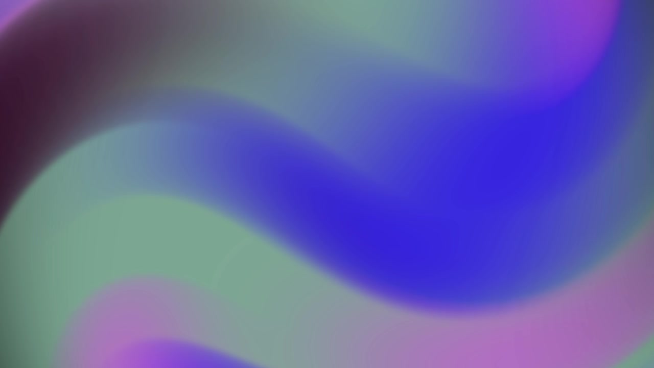 Dynamic Abstract Gradient Waves with Blue, Purple, and Green Hues