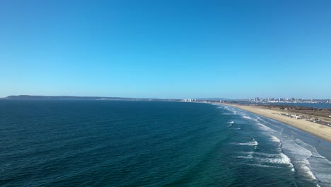 照片來自silver strand beach,面向洛馬半島,聖地牙哥市中心和科羅納多灣