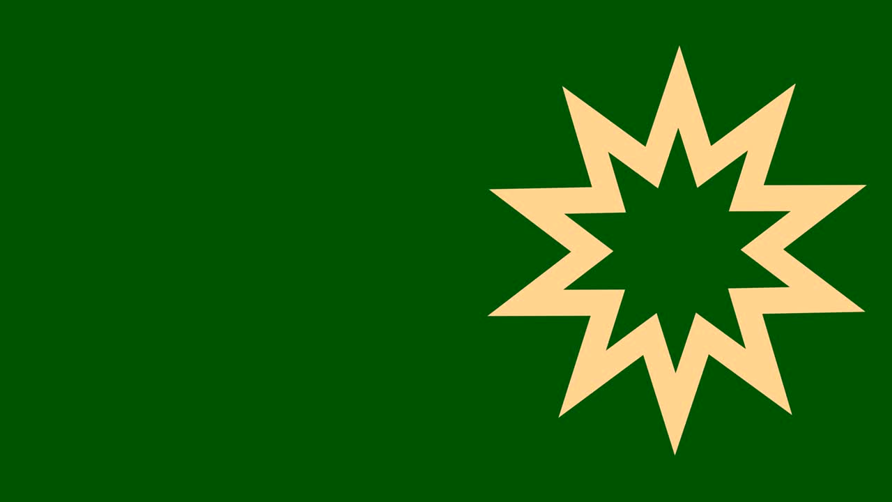 diseño gráfico en el lado derecho que cambia de color a medida que gira en el sentido de las agujas del reloj, compuesto de formas y texturas coloridas, en formato de video 16: 9.