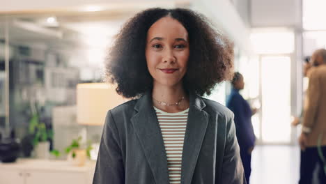 portrait of a confident businesswoman in an office setting