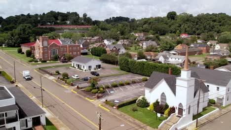 Aerial-churches-in-galax-virginia