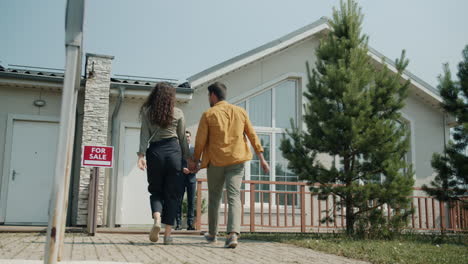 couple viewing a house for sale