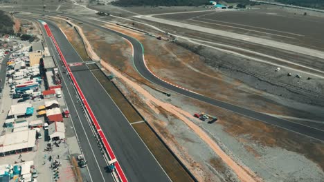 Aerial-view-of-a-race-track-in-Croatia