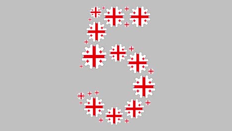 número cinco georgiano