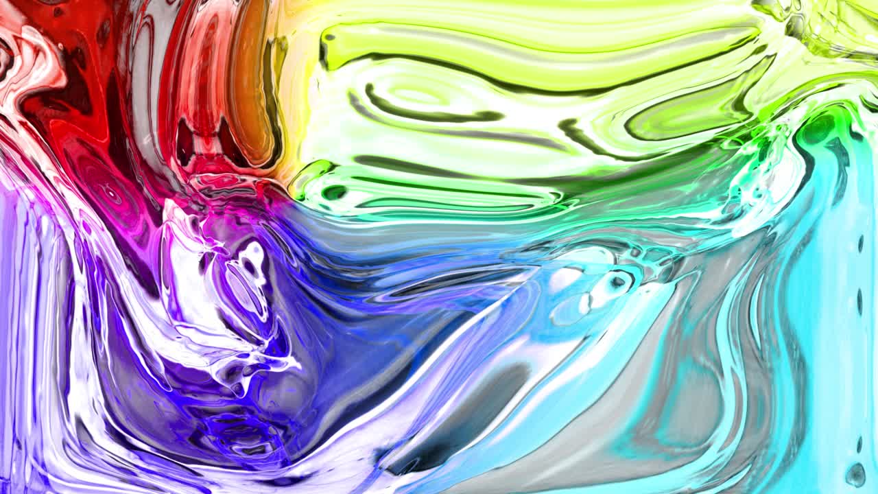 la textura de la pintura líquida abstracta. este video de movimiento gráfico de imágenes 4k