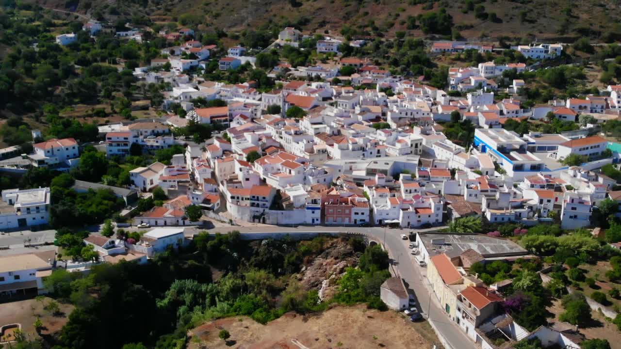 Drone shot from a small village in Algarve, Portugal.