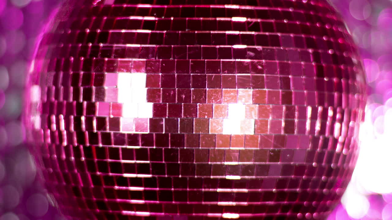 bola de discoteca rosa 35