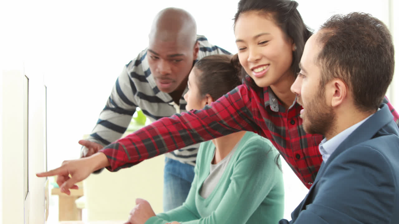 Creative business team having a meeting