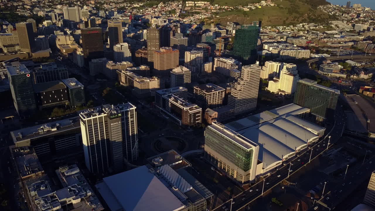 포트 루이스 시내 풍경의 공중 사진