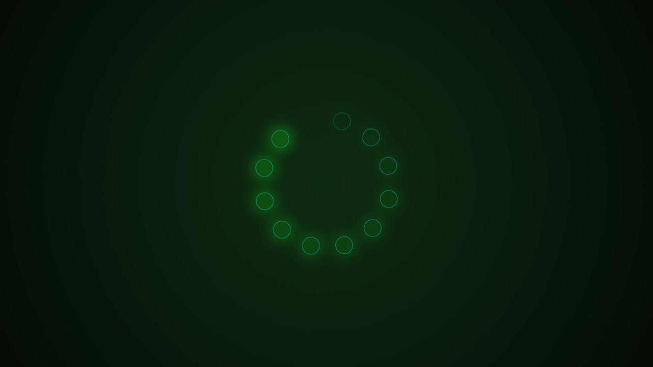 barra de carga, el círculo en progreso.