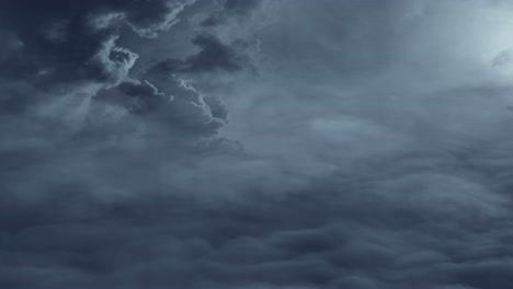 Timelapse-De-Nubes-Cumulonimbus-Oscuras-Sobre-El-Cielo