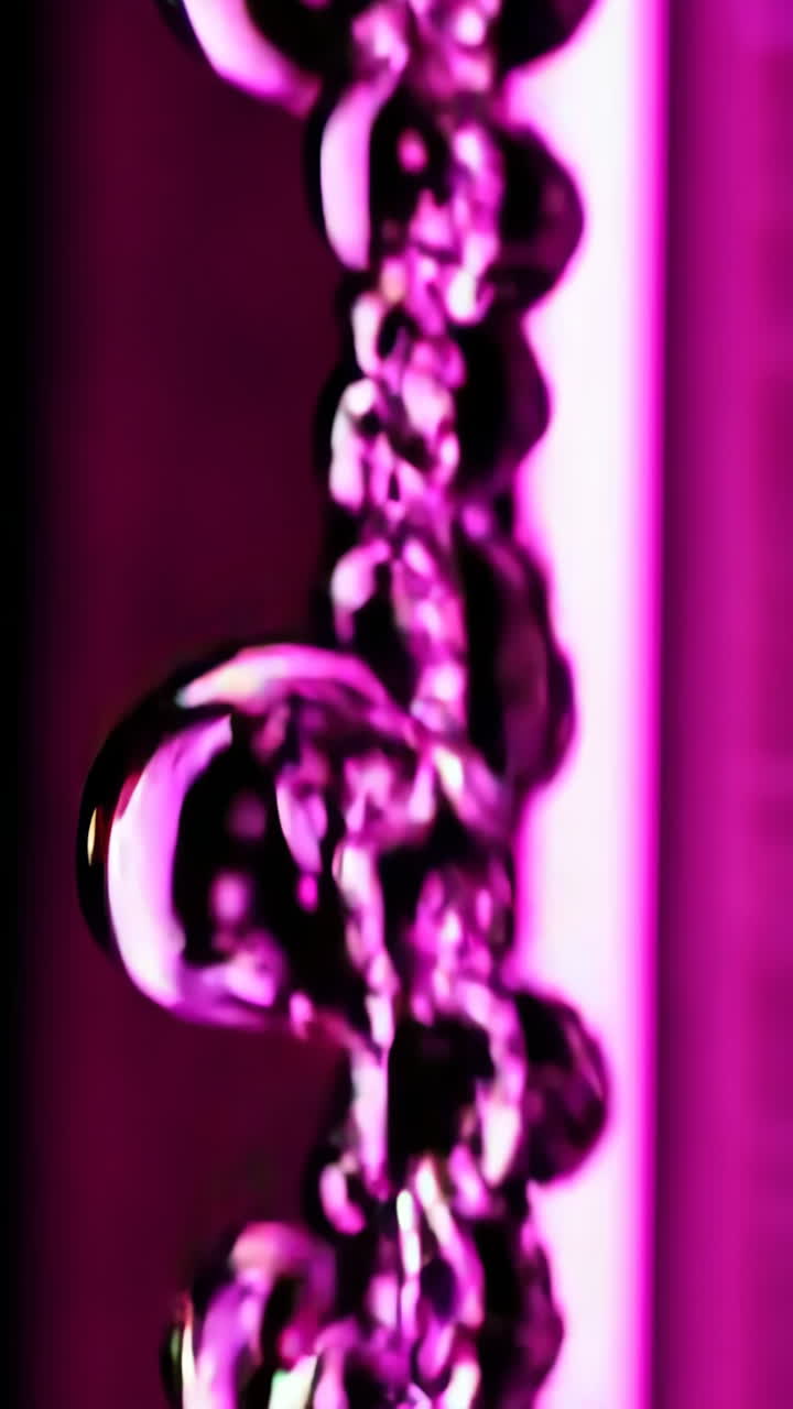 Abstract Pink and Purple Bubbles