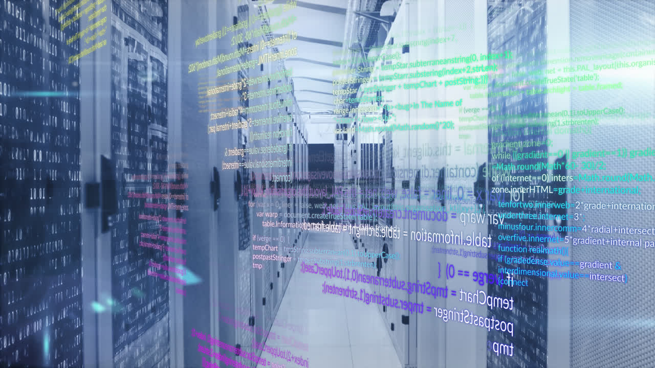 Animation of data processing over computer servers